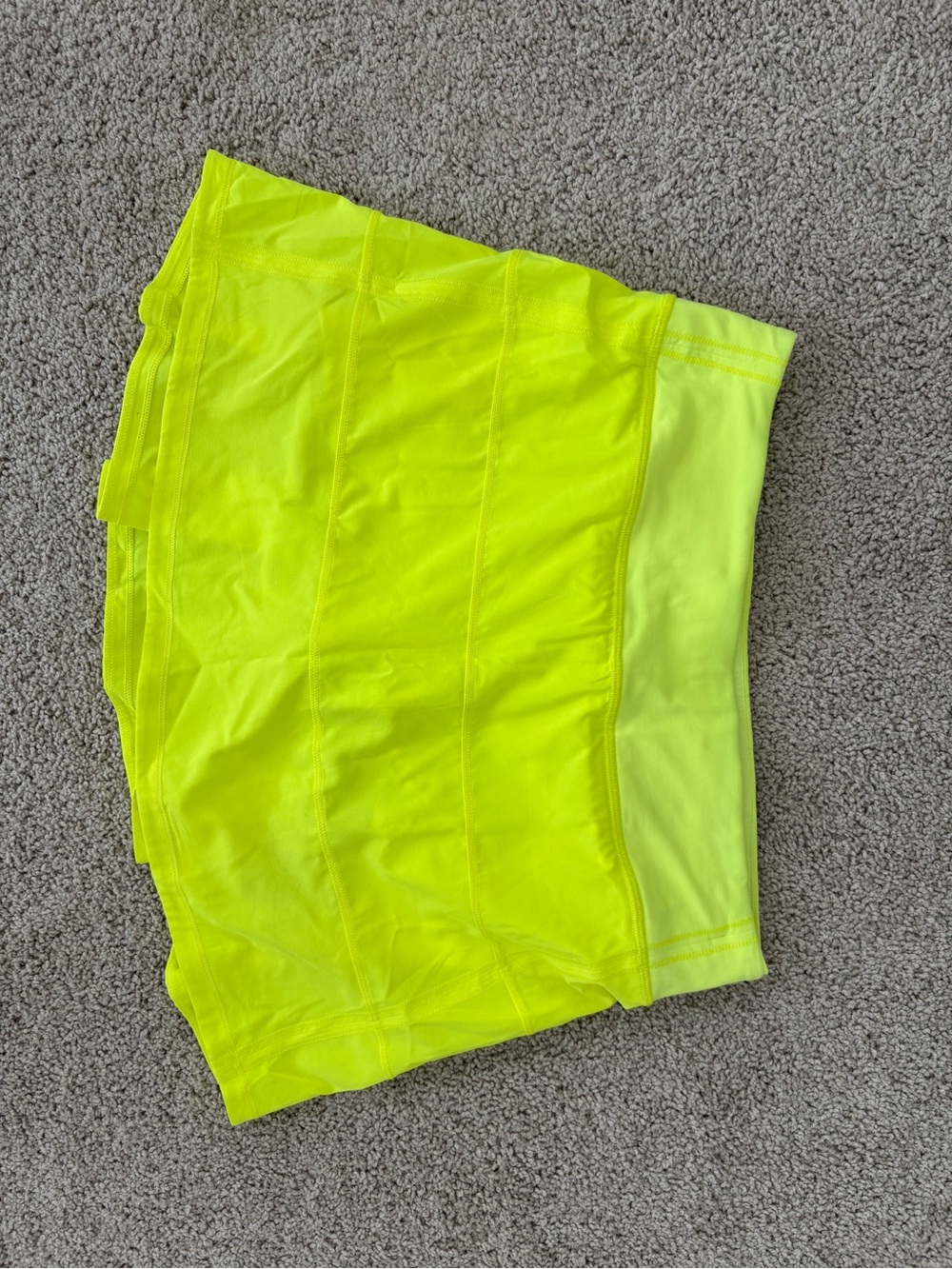 Lululemon Neon Yellow Athletic Skort